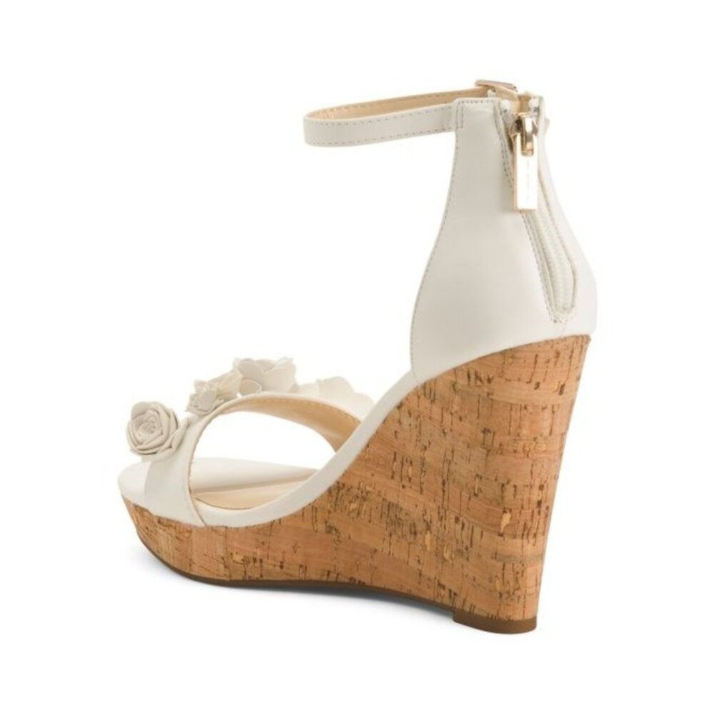 JESSICA SIMPSON Jeffina Leather Wedge Sandals. 9.5M - Picture 4 of 4